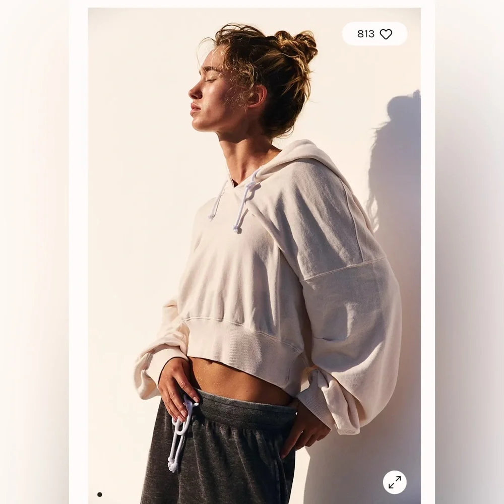 Free People Movement Playbook hoodie. NWT. Tofu - Picture 2 of 5